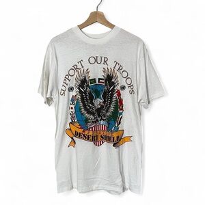 Desert Storm/Shield 1991 White Graphic T shirt